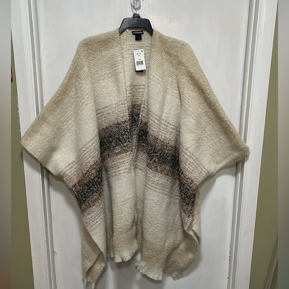 STEVE MADDEN Striped Ombré Kimono